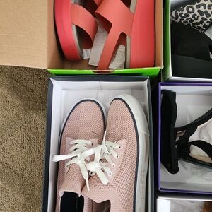 Women's Pink Sneakers, Crocs, Nine WEST, Ak, DV